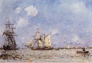 Johan Barthold Jongkind The Mass at Maassluis oil painting